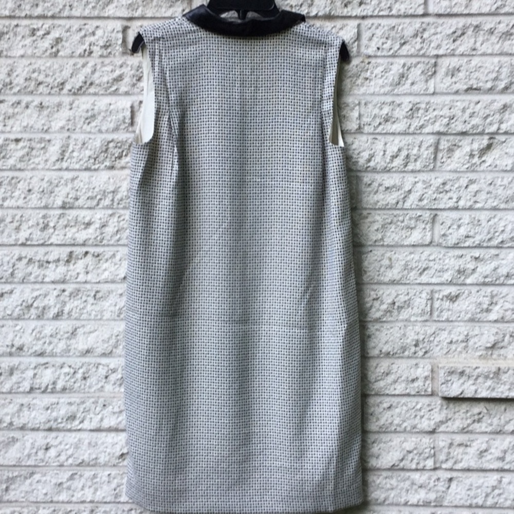 Ann Taylor Faux Leather Collar Shift Dress 8 - Picture 8 of 8